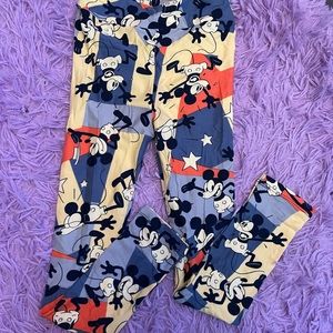 Mickey LulaRoe leggings size L/XL worn only a few times